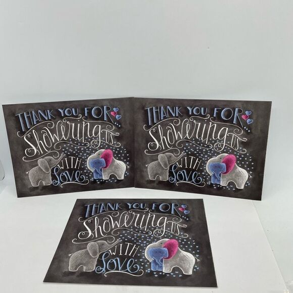 Baby Shower Thank You Note Card Set NWT Primitives by Kathy - Picture 8 of 11